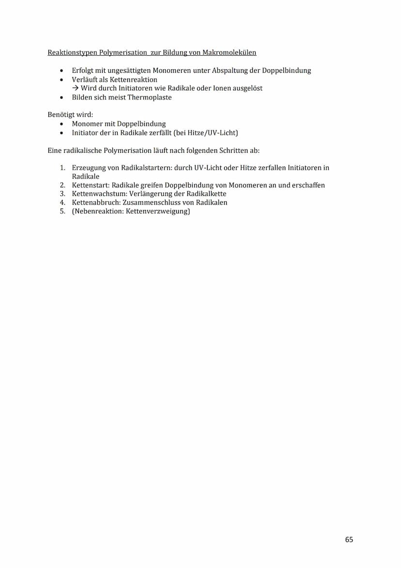 Q4 Kunststoffe - Chemie in Alltag und Technik
Einteilung der Kunststoffe in Duroplaste, Thermoplaste und Elastomere
Kunststoffe sind Werksto