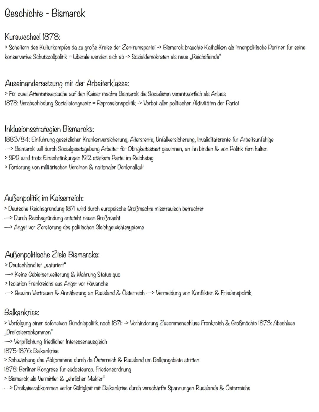 Geschichte - Bismarck
Wie kam es zur Deutschen Reichsgründung?
> fing an mit Wunsch Preußens einen Nationalstaat zu erschaffen -> ist von Bi