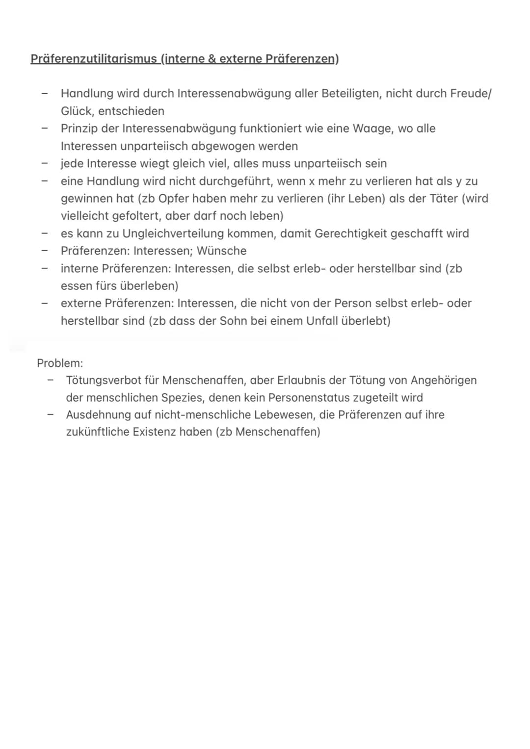 Grundlagen des Utilitarismus
Beim Utilitarismus wird die Richtigkeit einer Handlung nach der Nützlichkeit
ihrer Folgen beurteilt (?). Für di