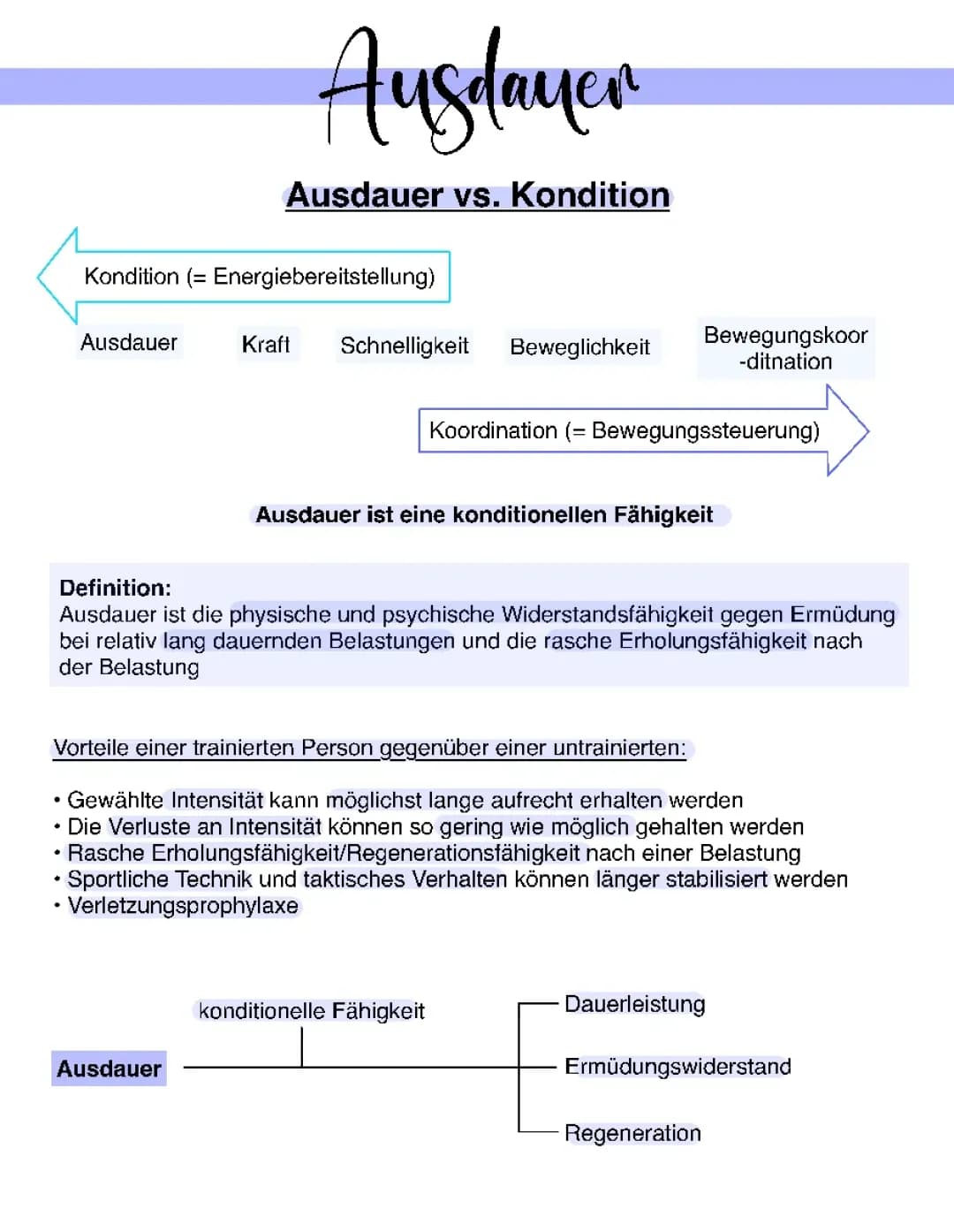 Ausdauer