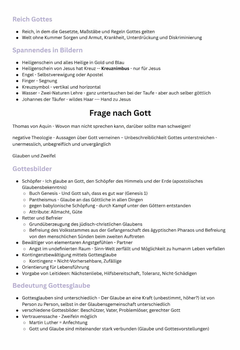 STUDY PLAN
Religion - mündliches Abitur
Christologie
Lehre von der Person und dem Werk Christi
Unterscheidung: historischer Jesus (biographi
