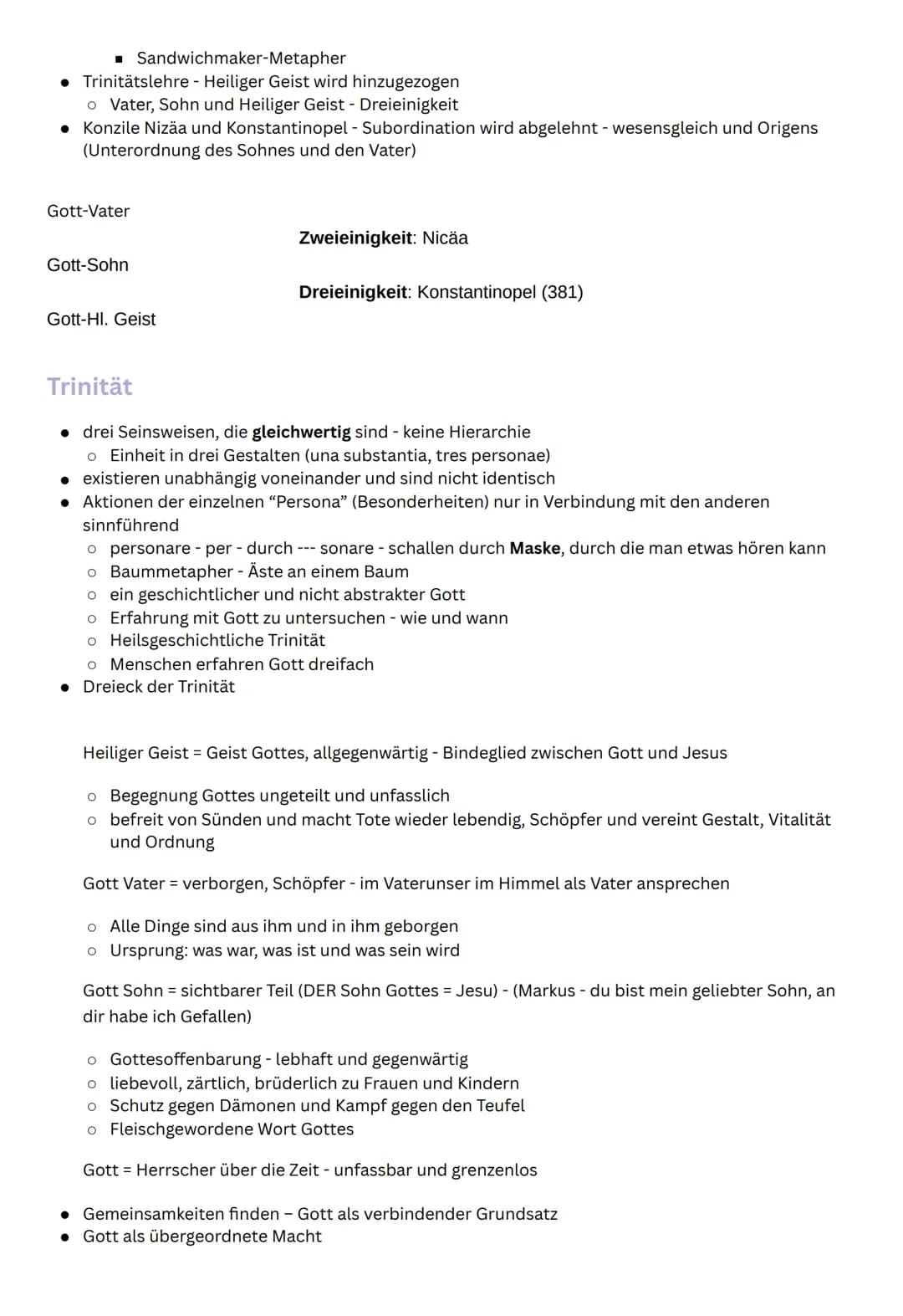 STUDY PLAN
Religion - mündliches Abitur
Christologie
Lehre von der Person und dem Werk Christi
Unterscheidung: historischer Jesus (biographi