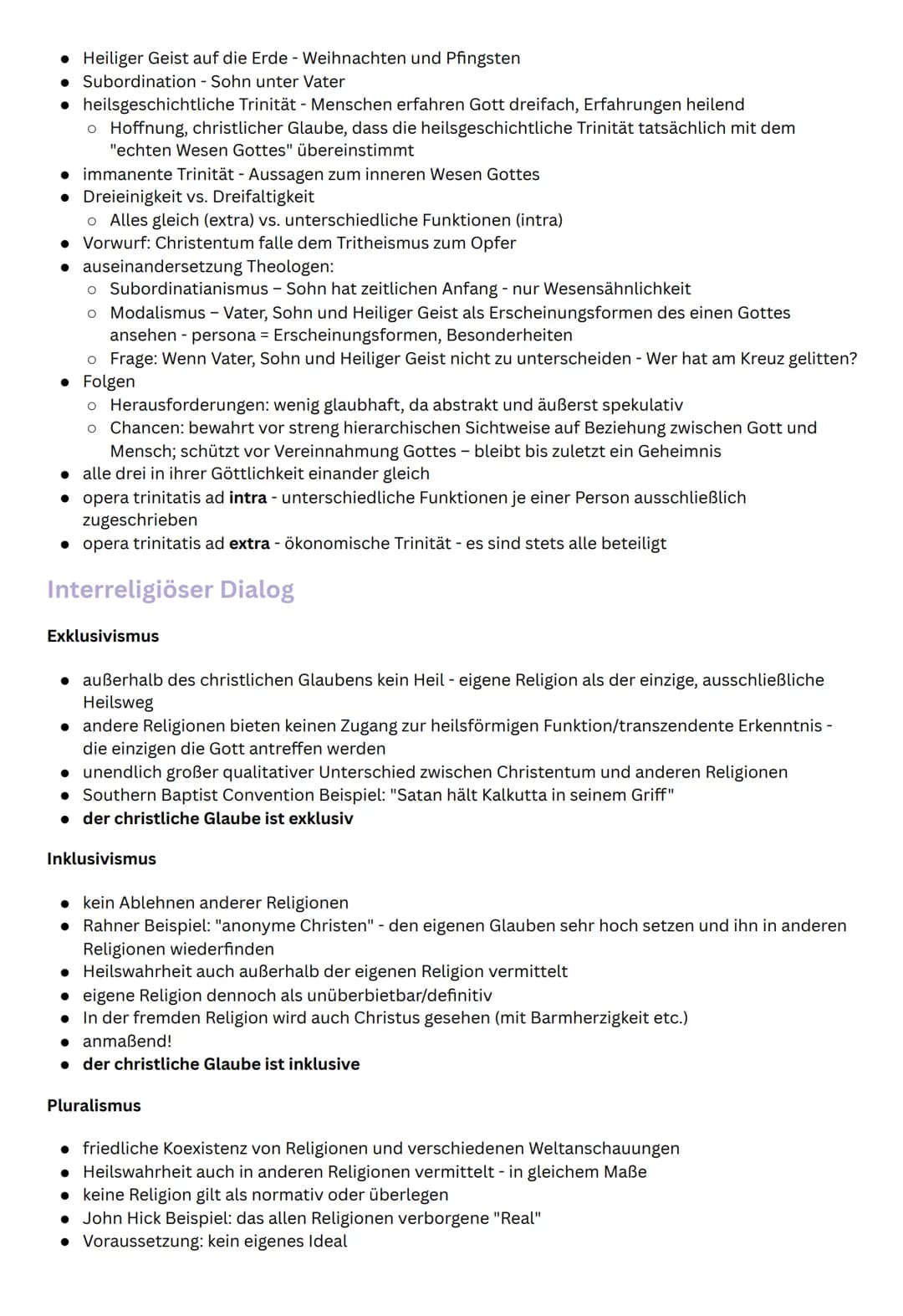 STUDY PLAN
Religion - mündliches Abitur
Christologie
Lehre von der Person und dem Werk Christi
Unterscheidung: historischer Jesus (biographi