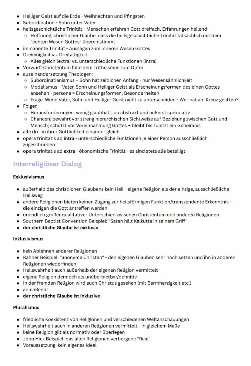 STUDY PLAN
Religion - mündliches Abitur
Christologie
Lehre von der Person und dem Werk Christi
Unterscheidung: historischer Jesus (biographi