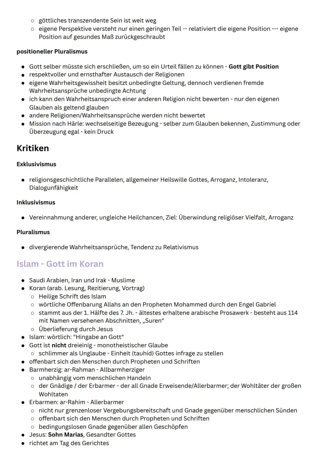 STUDY PLAN
Religion - mündliches Abitur
Christologie
Lehre von der Person und dem Werk Christi
Unterscheidung: historischer Jesus (biographi