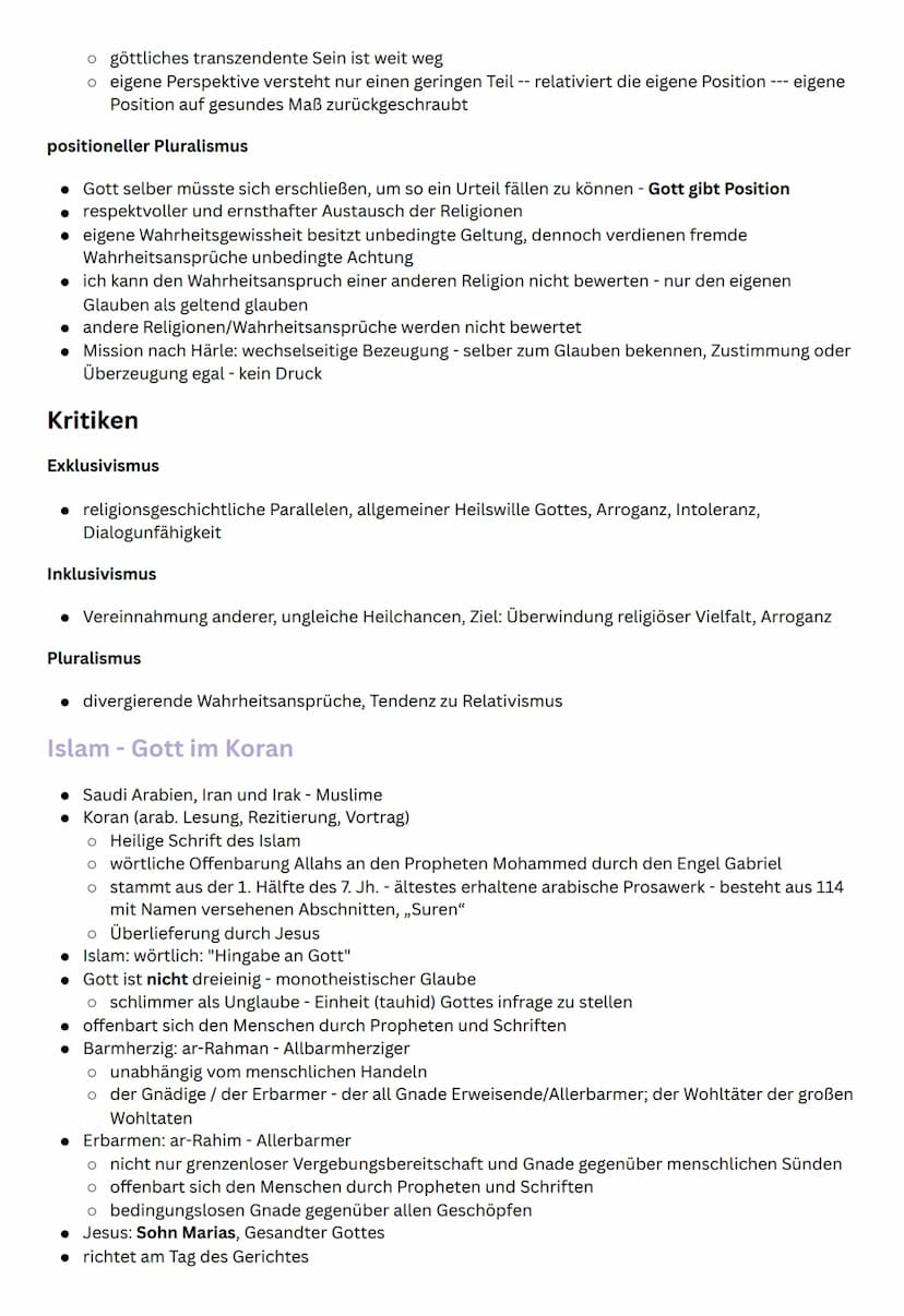 STUDY PLAN
Religion - mündliches Abitur
Christologie
Lehre von der Person und dem Werk Christi
Unterscheidung: historischer Jesus (biographi
