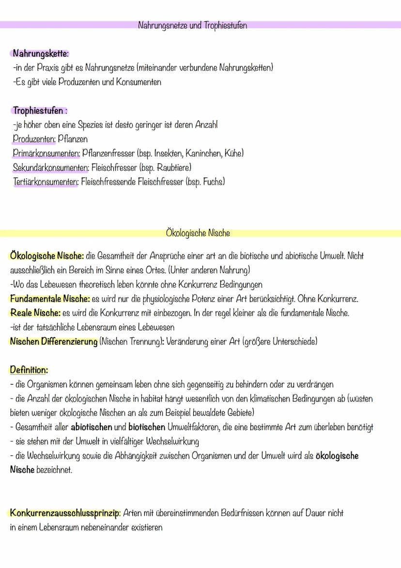 Ökologie Glossar
Begriffe die man kennen sollte
Biosphäre: Die Gesamtheit aller Organismen und die von ihnen bewohnten Bereiche der Erde wer