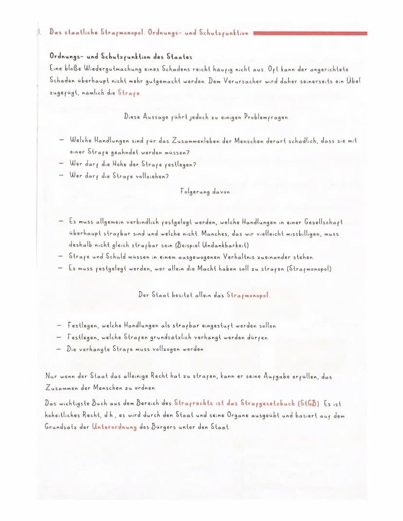 Strafrecht
I.
11.
III.
IV.
V.
VI.
VII.
VIII.
IX.
STRAFRECHT, STRAFTAT, ORDNUNGSWIDRIGKEIT
Staatliches Strafmonopol:
Ordnungs- und Schutzfunk