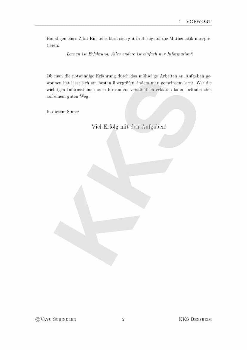 Übungsaufgaben zur Kannliste
Verfasser: Vayu Schindler
Version:
1
Datum: 3. Februar 2022
KARL KÜBEL SCHULE
E-Phase
KK Inhaltsverzeichnis
1 V