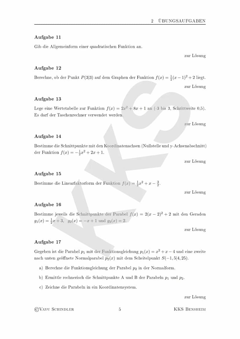 Übungsaufgaben zur Kannliste
Verfasser: Vayu Schindler
Version:
1
Datum: 3. Februar 2022
KARL KÜBEL SCHULE
E-Phase
KK Inhaltsverzeichnis
1 V