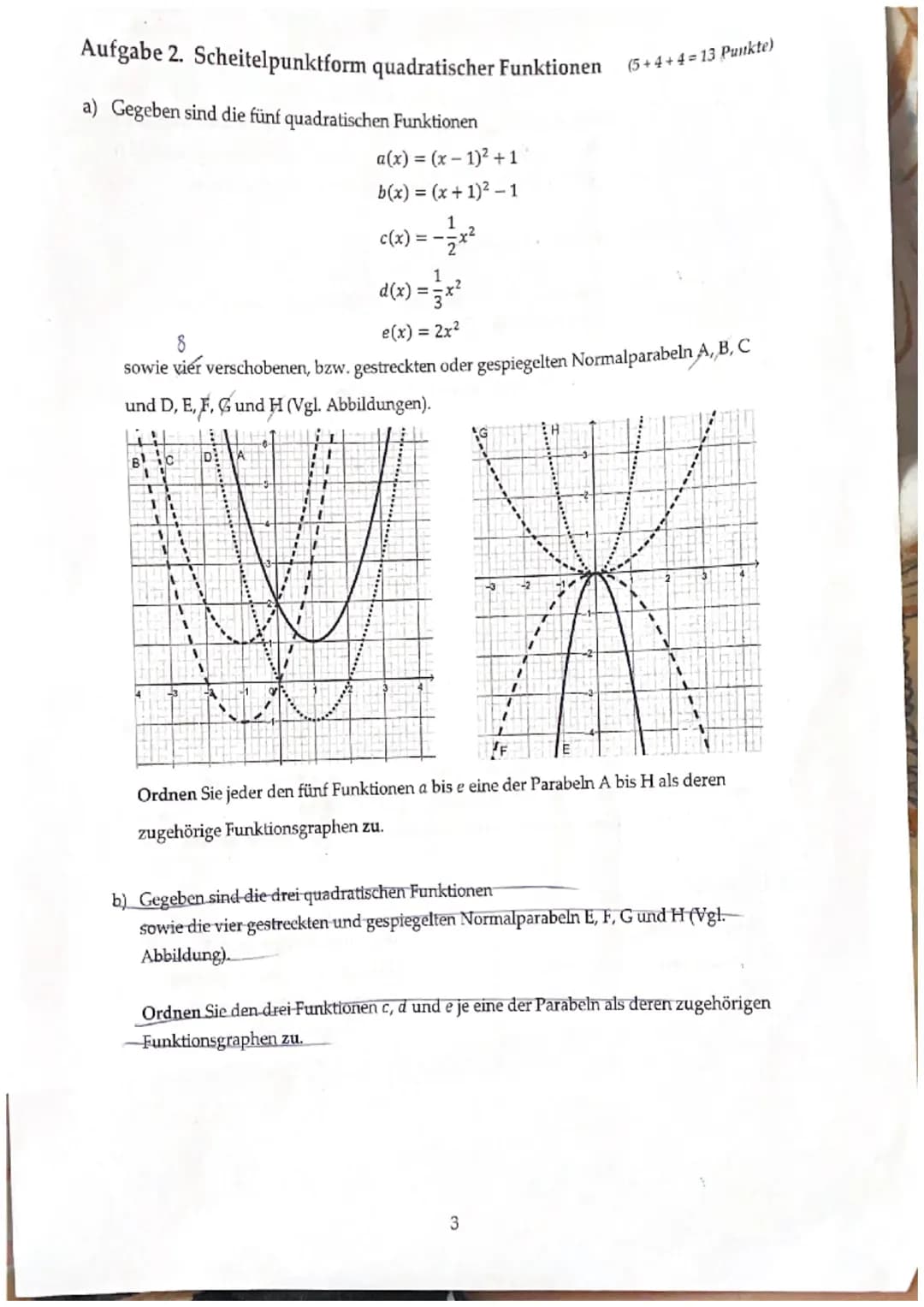 2. Klausur der E-Phase - Analysis
Bewertung:
Bewertungseinheiten:
24
Note (Punkte):
Notenspiegel: (Mittelwert:
11
L
Punkte 15 14 13 12 11 10