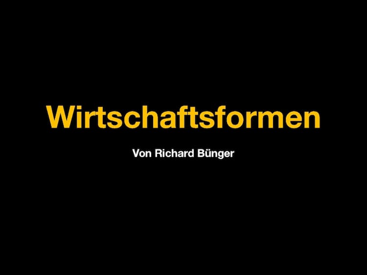 Know Wirtschaftsformen Fachvortrag  thumbnail
