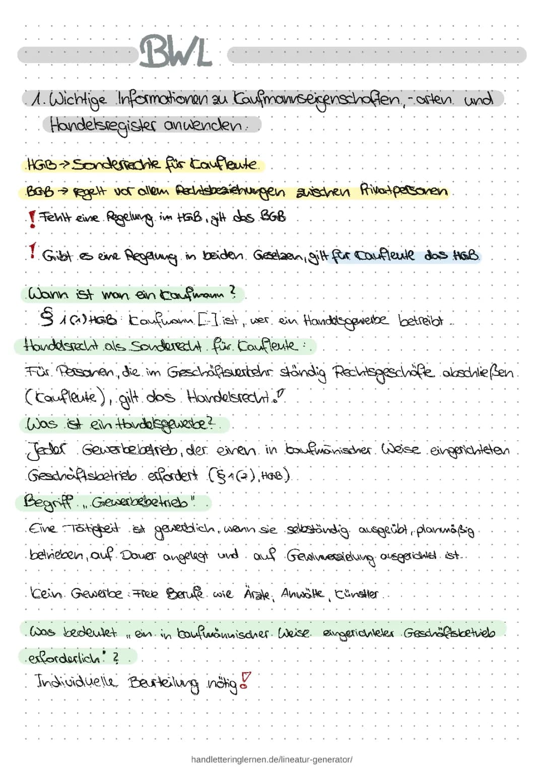 Rechtliche Rahmenbedingungen und Rechtsformen der Unternehmung