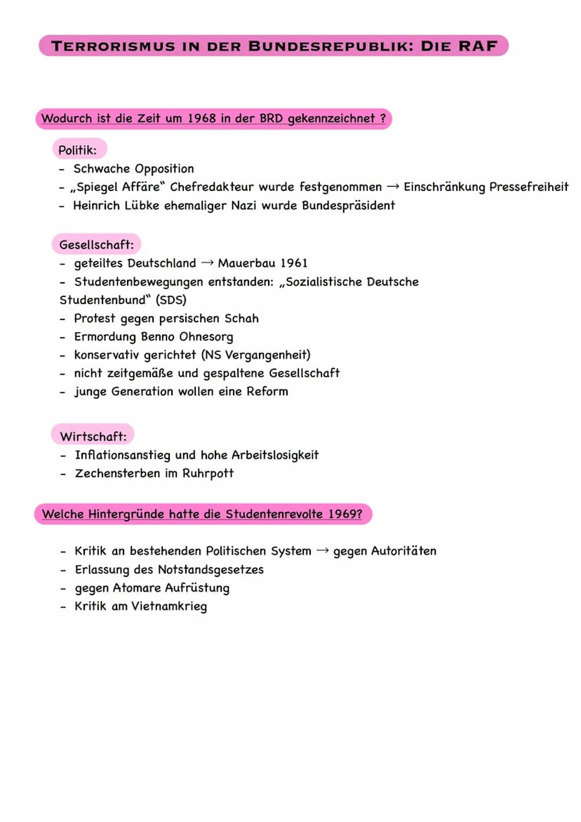 Terrorismus in der Bundesrepublik
Die Rote Armee Fraktion
Anarchistische Gewalttäter
- Baader/Meinhof-Bande -
Wegen Beteiligung an Morden, S