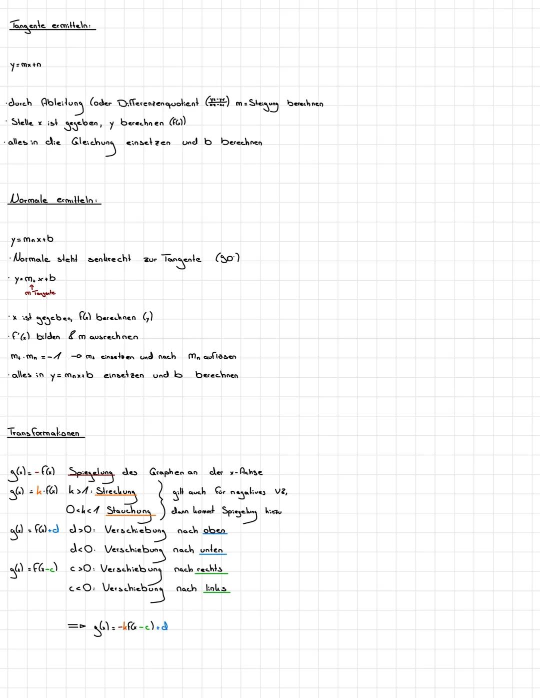 # Zusammenfassung for 1. Ulausur

Wichtige Regeln.

f(x)= 2x²+x - 2x²+x+x gerade

•Steigungsdreiech: Hohenunterschied durch Horizontalunters