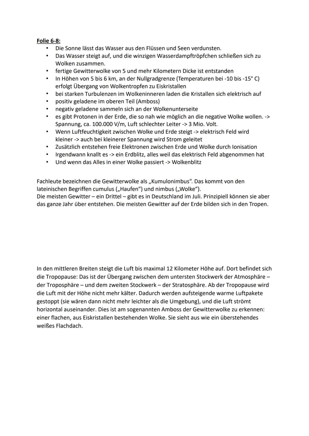 Gewitter
GFS Physik von ...,
Klasse 8b Willkommen zu meiner GFS zu Gewitter.
Inhalt
Was ist ein Gewitter
Entstehung von Gewittern
Entstehung