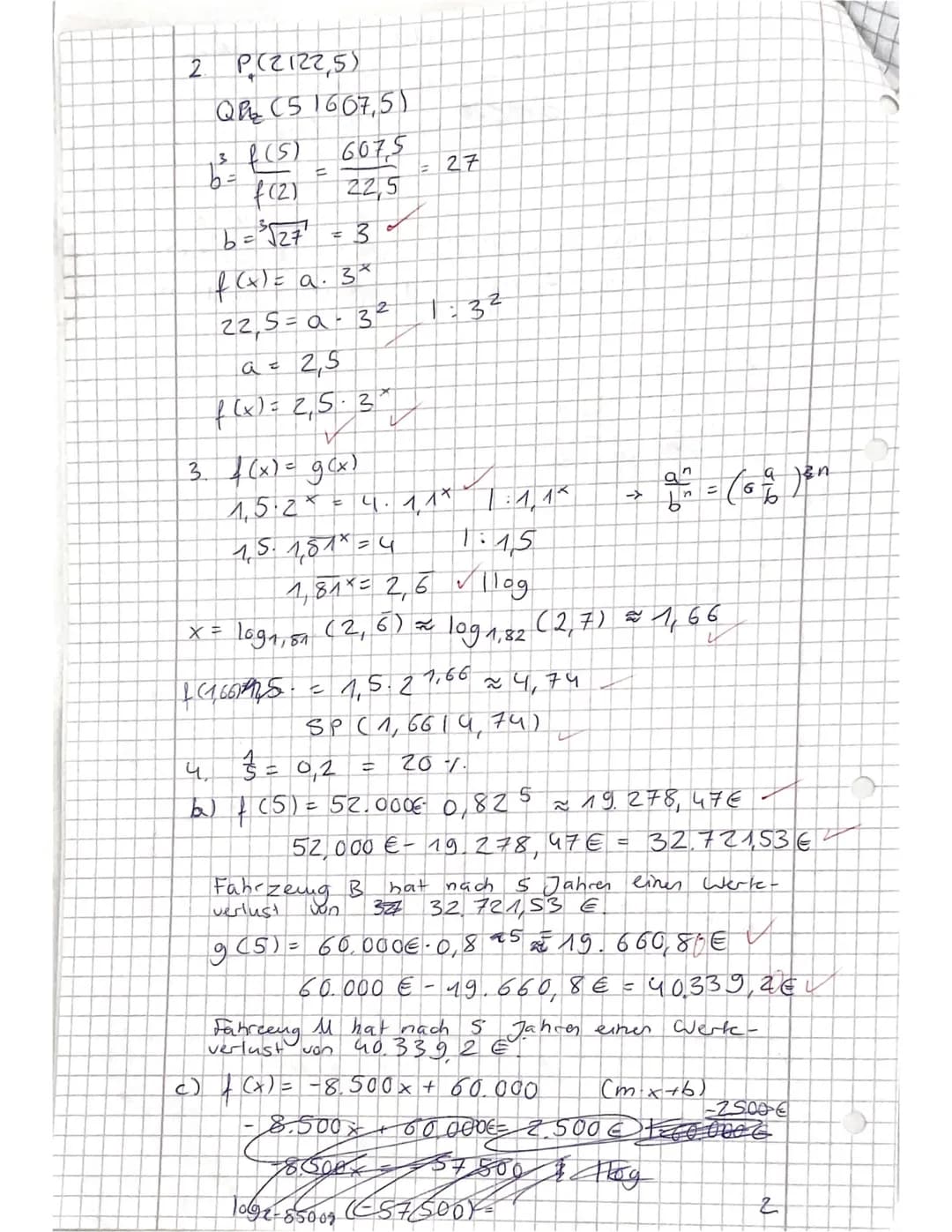 Berufliche Schulen Eschwege
Berufliches Gymnasium/11BG
Mathematik
Fischer, C./Fischer, K./Meyer/Spitzenberg
Klausur Nr. 4
Exponentialfunktio