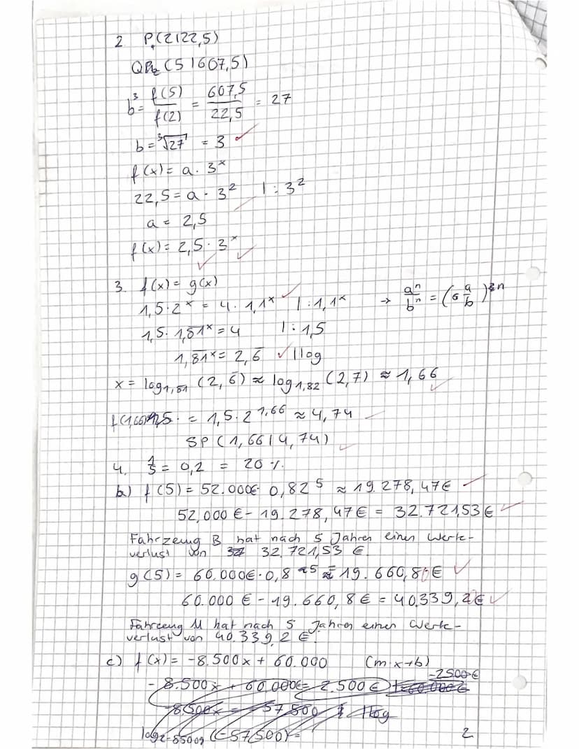 Berufliche Schulen Eschwege
Berufliches Gymnasium/11BG
Mathematik
Fischer, C./Fischer, K./Meyer/Spitzenberg
Klausur Nr. 4
Exponentialfunktio