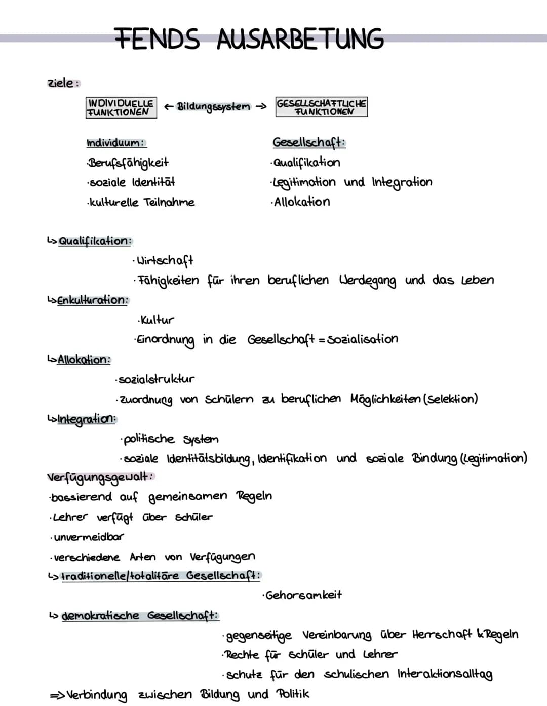 KLATKIS AUSARBEITUNG
Allgemeinbildung:
↳> Demokratisches Bürgerrecht:
L>Kern des Gemeinsamen :
L>viele Arten:
L> Entfaltung der Persönlichke