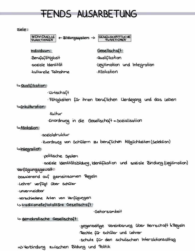 KLATKIS AUSARBEITUNG
Allgemeinbildung:
↳> Demokratisches Bürgerrecht:
L>Kern des Gemeinsamen :
L>viele Arten:
L> Entfaltung der Persönlichke