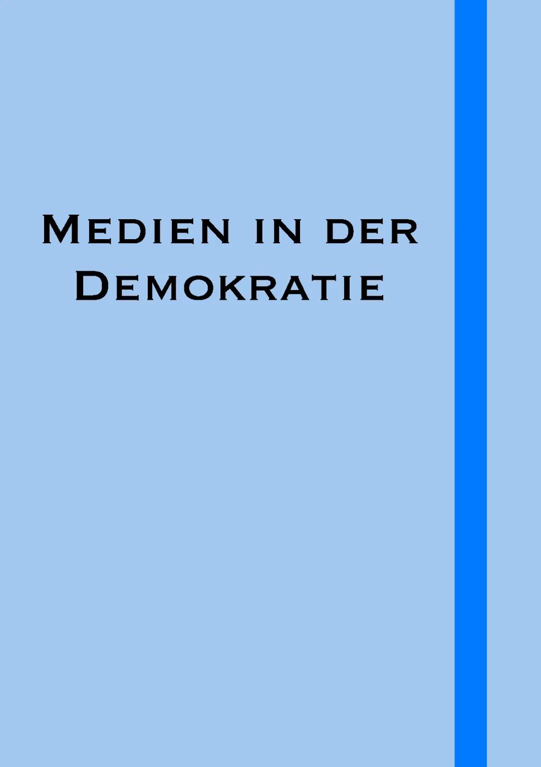 Medien und ihre Rolle in der Demokratie
