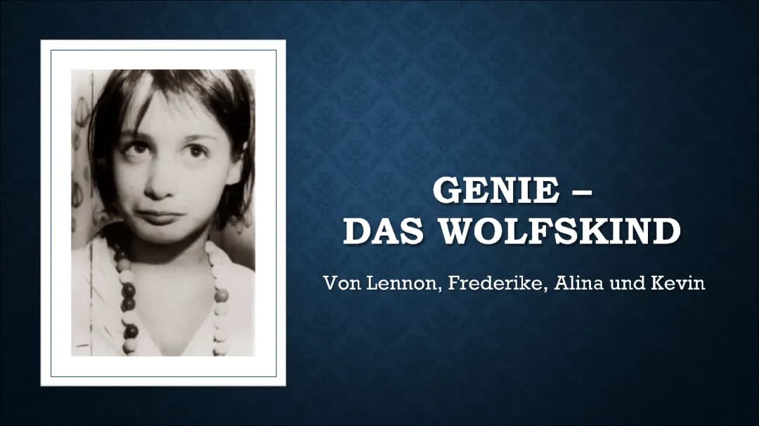 Das Wolfskind Genie