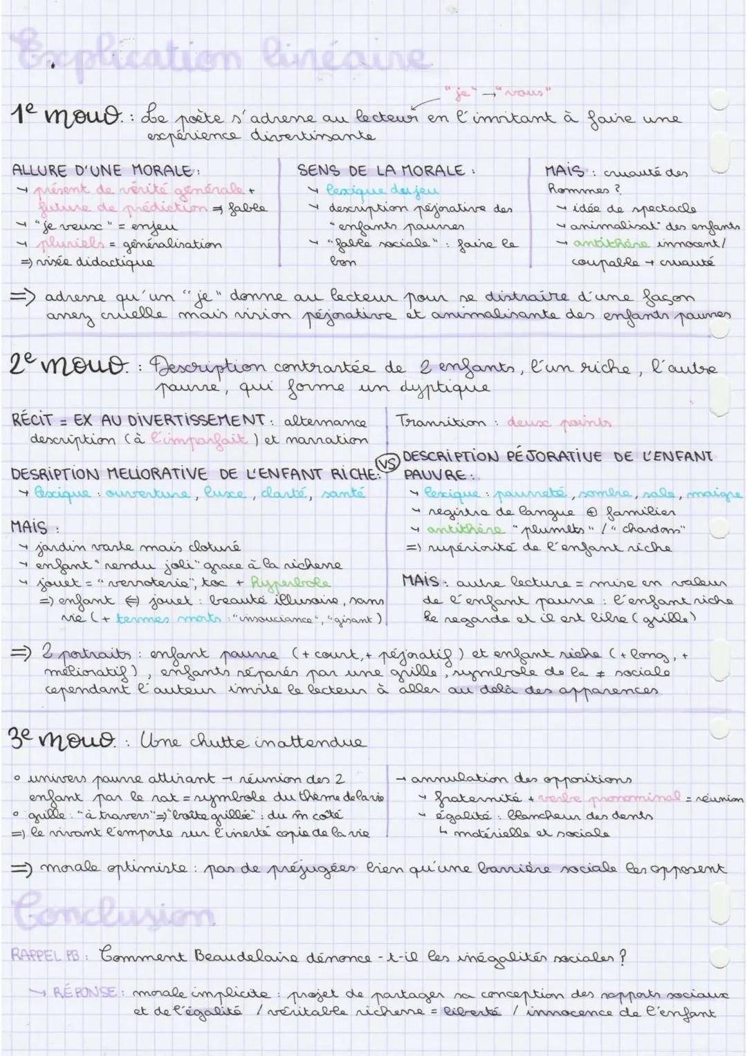 25/02/22

# texte 5

"LE JOUJOU DU PAUVRE, BEAUDELAIRE

## Azalyse linéaire

1. Je veux donner l'idée d'un divertissement innocent. Il y a s