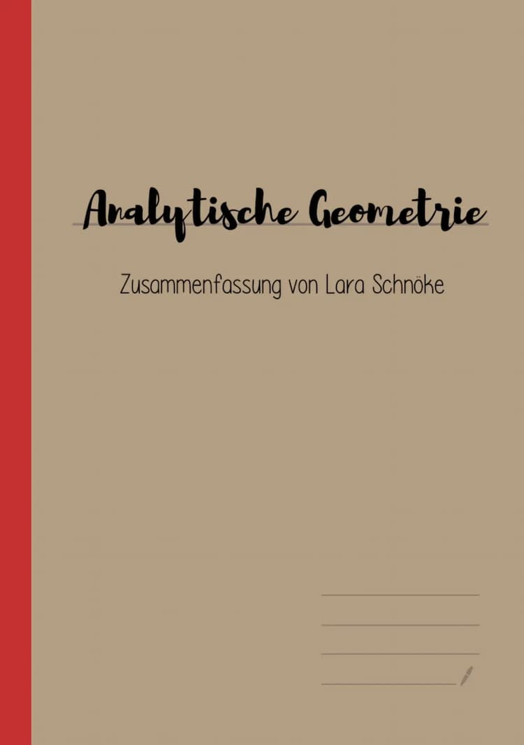 Know Analytische Geometrie  thumbnail