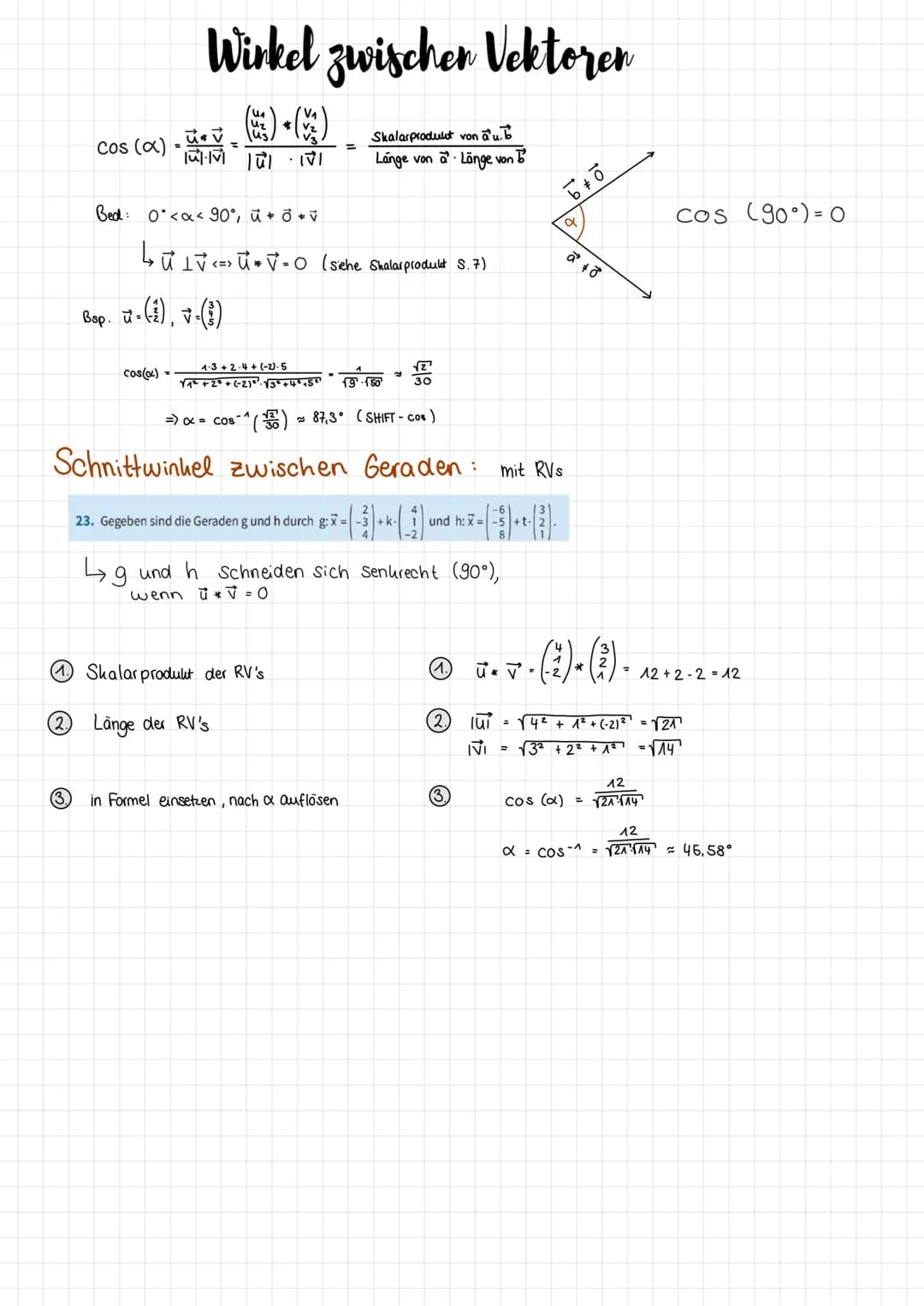 Analytische Geometrie
Zusammenfassung von Lara Schnöke ANALYTISCHE GEOMETRIE
Vektoren
Pfeil ist sog.
Repräsentant
dieses Vektors
Ebener Vekt