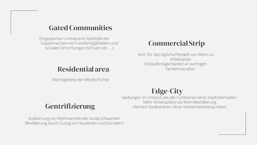 Nordamerikanische
Stadt
Viktoria 12/2
Erdkunde Inhaltsverzeichnis
04
Beispiele
01
Begriffe
05
Geschichte
02
Merkmale
06
Quellen
03
Aufbau de