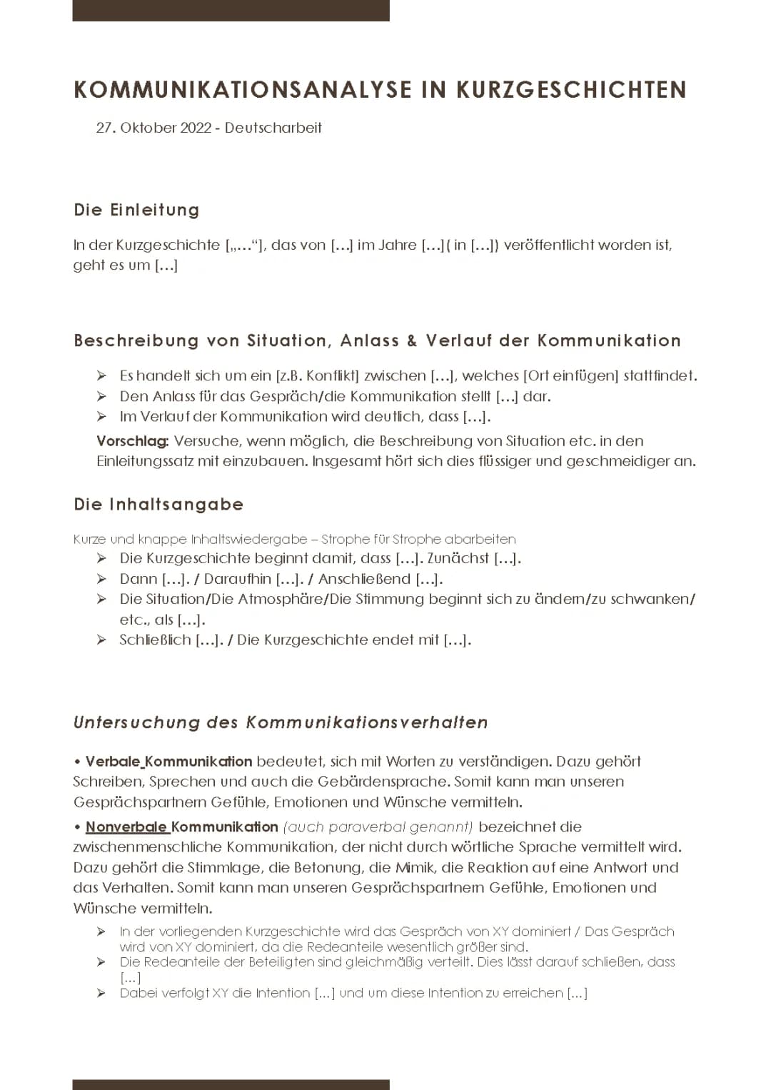 Kommunikationsanalyse 