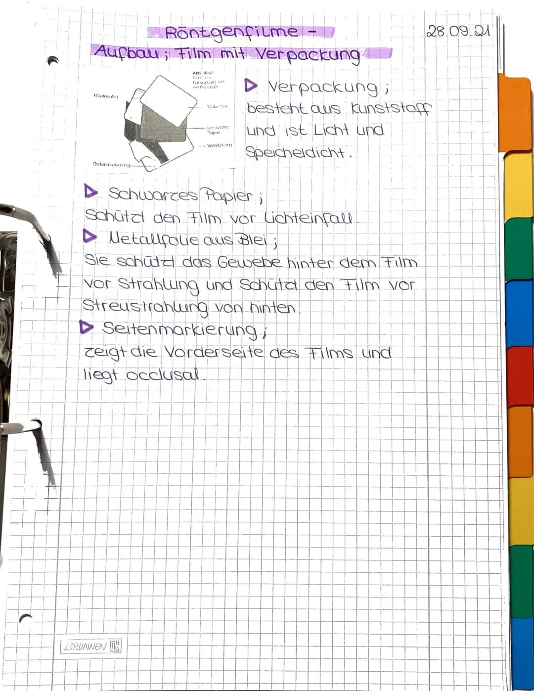 ▶ Röntgenstrahlen und somit die Bildent-
stehang können durch drei Größen (Parameter)
beeinflusst werden:
-
1
Röhrenspannung (Kilovolt = KV)