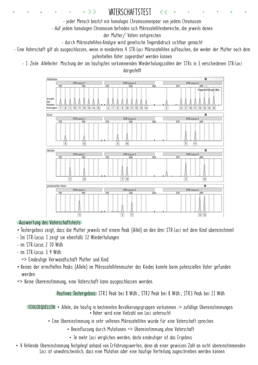 Bio Zusammenfassung Nr.4
Gentechnik DBG - Biologie Kursstufe 2
Checkliste für die letzte Bio-Klausur
PCR und Gelelektrophorese
* Materialien