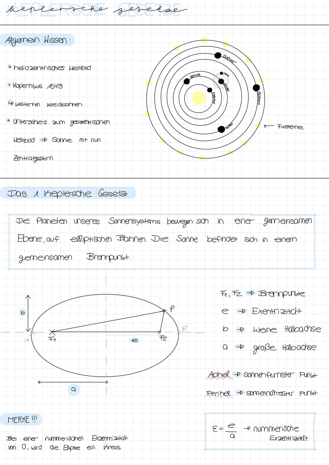 renee
Allgemein Wissen
• heliozentrisches Weltbild
。
Kopernikus 1543
LD weiterhin Kreisbamen
Zentralgestirn
P
• Unterschied zum geozentrisch