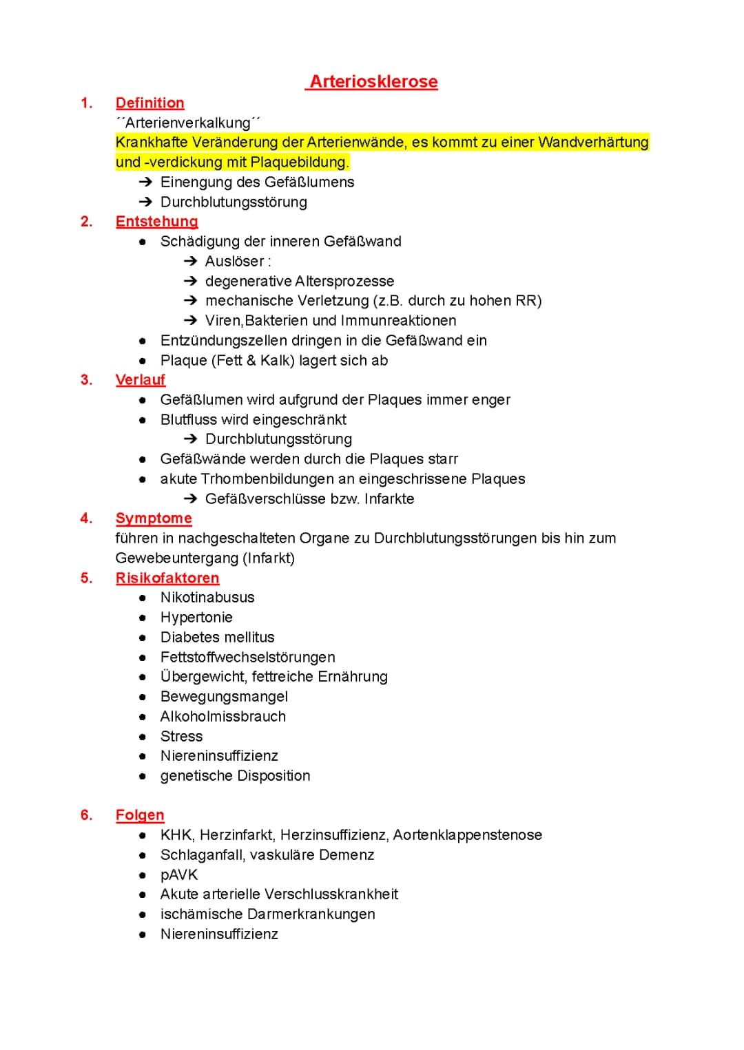 Arteriosklerose