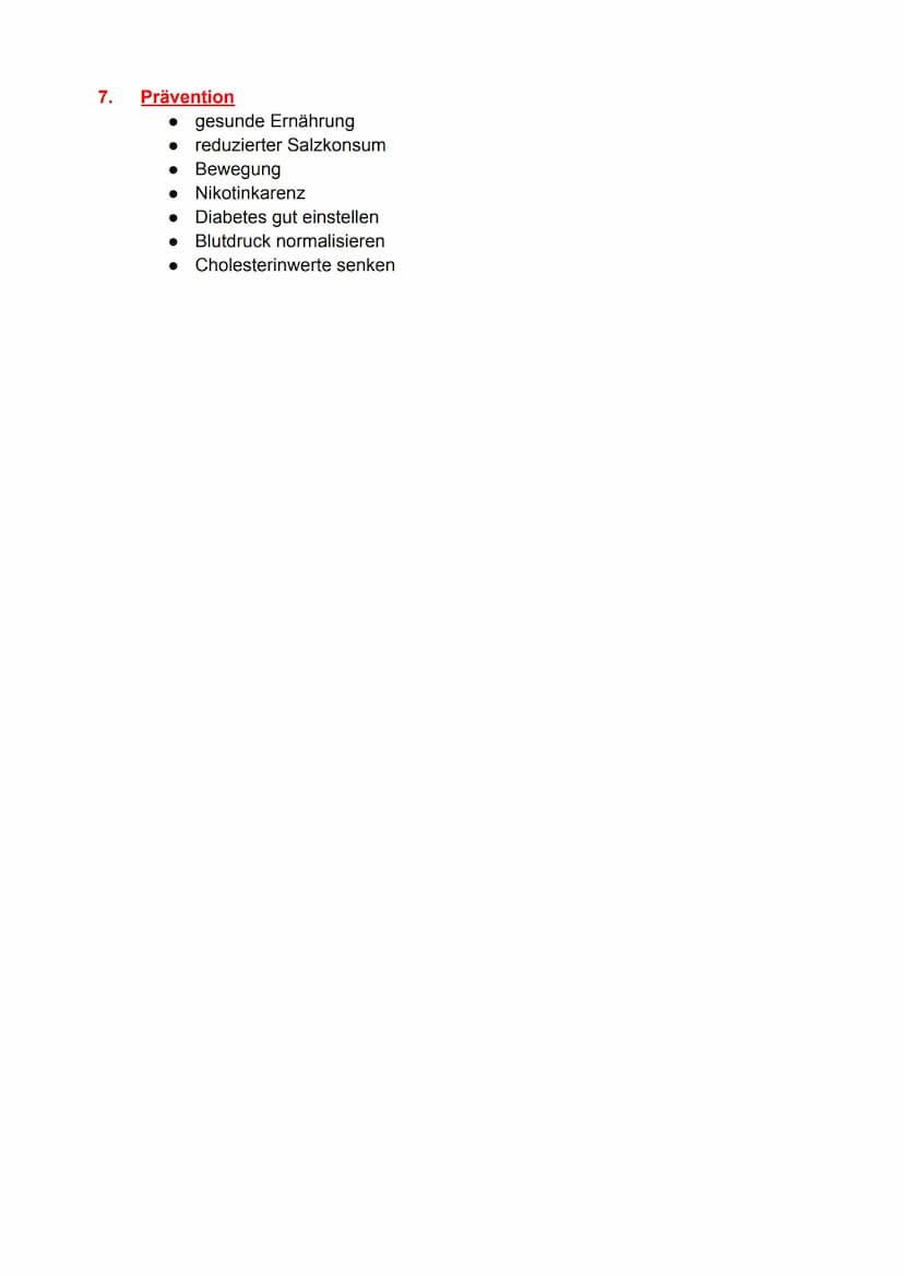 1. Definition
2.
3.
4.
5.
6.
"Arterienverkalkung"
Krankhafte Veränderung der Arterienwände, es kommt zu einer Wandverhärtung
und -verdickung