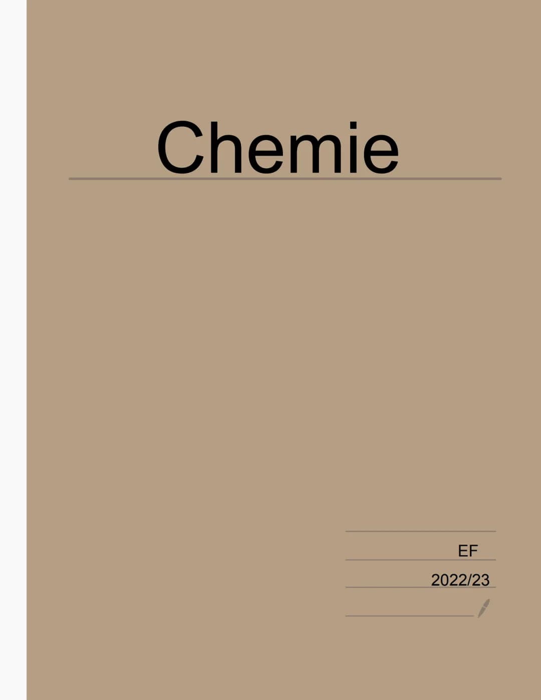Chemie
EF
2022/23 CHEMIE HEFT
2023
NRW (Tafelbilder Schnellhefter)
Seite 4
Seite 5
Seite 6
Seite 7
Seite 8
Seite 9
Seiten 10-13
Seite 14
Sei