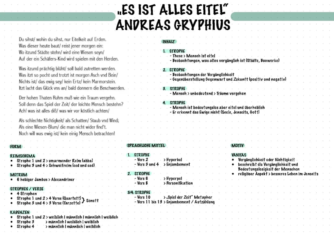 Barock: ,,Es ist alles Eitel“