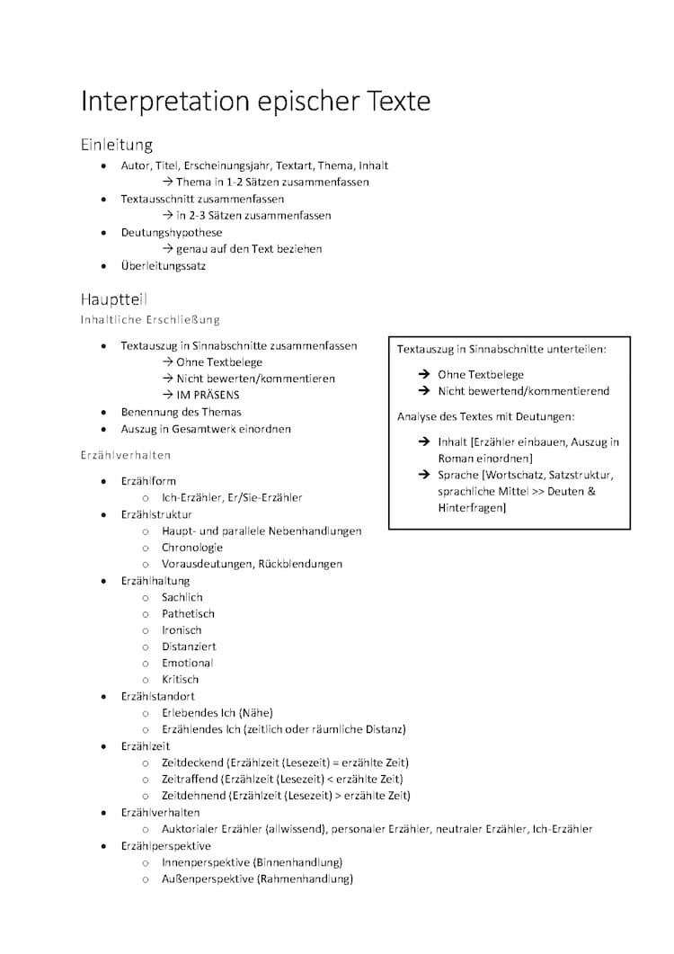 Know Interpretation epischer Texte thumbnail