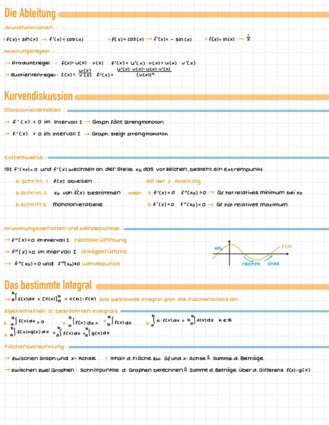Nullstellen
→ungerade Ordnung: Einfache nullstelle
→gerade Ordnung: Doppelte nullstelle Potenz gerade
Bestimmung a.nullstelle (n):
f(x) = o 