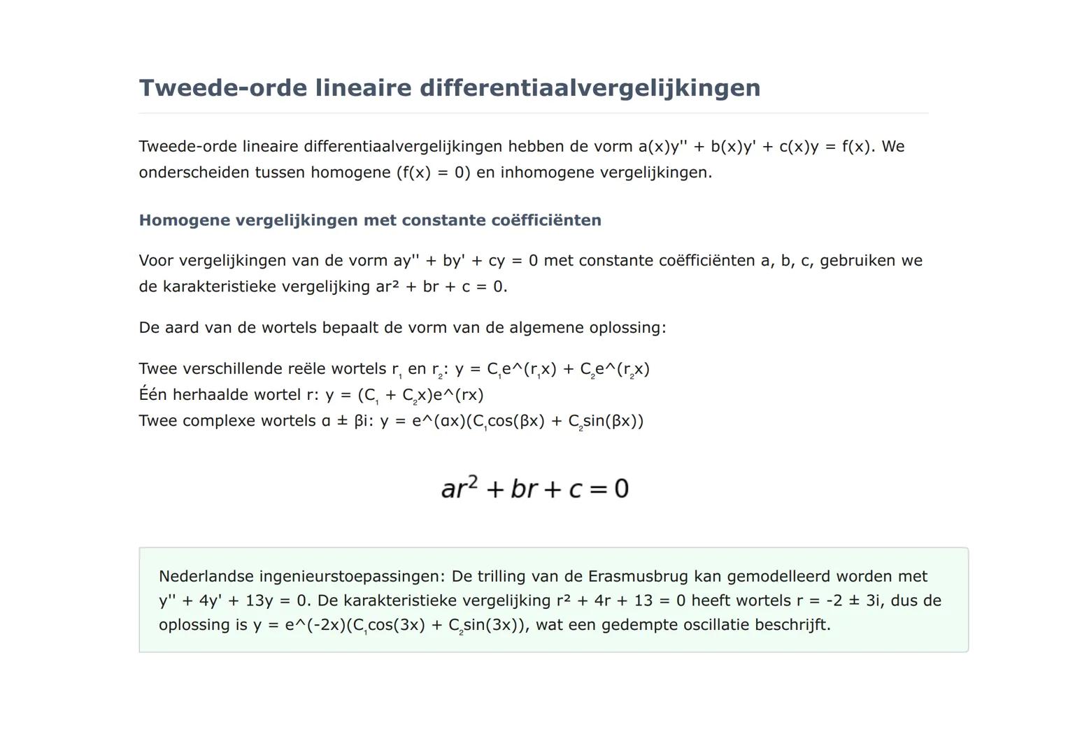 Differentiaalvergelijkingen: Lineaire en niet-
lineaire vergelijkingen
Uitgebreide studie van lineaire en niet-lineaire differentiaalvergeli