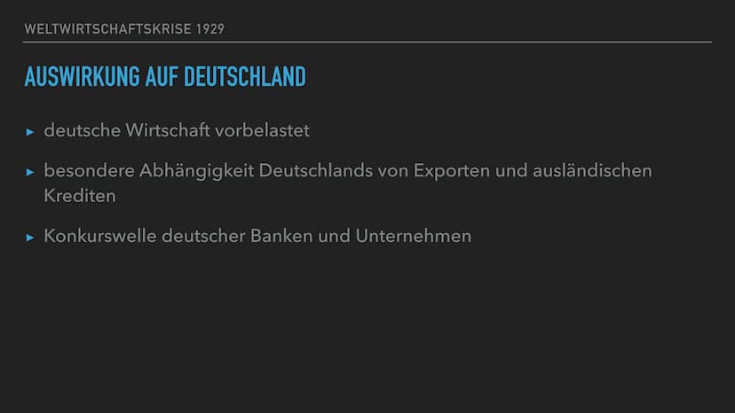 WELCHES EREIGNIS FANS 1929 STATT?
a) ENDE DER WEIMARER REPUBL
b) HYPERINFLATION
c)
WELTWIRTSCHAFTSKRISE
d) ERNENNUNG HITLERS ZUM REICHSKANZL