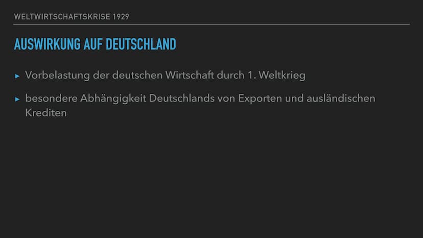 WELCHES EREIGNIS FANS 1929 STATT?
a) ENDE DER WEIMARER REPUBL
b) HYPERINFLATION
c)
WELTWIRTSCHAFTSKRISE
d) ERNENNUNG HITLERS ZUM REICHSKANZL