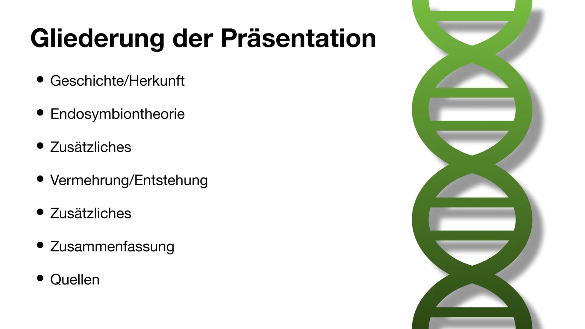 Der Chloroplast Gliederung der Präsentation
Allgemeines
• Fotosynthese
• Lichtreaktion/Calvin-Benson-Zyklus
• Aufbau
• Thylakoide
Chlorophyl