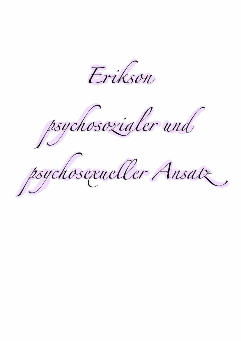Sigmund Frend
psychosexueller und
psychozialer Ansatz Annahmen der Theorie:
• Nichts geschieht ohne Grund (Prinzip der psychischen Determini