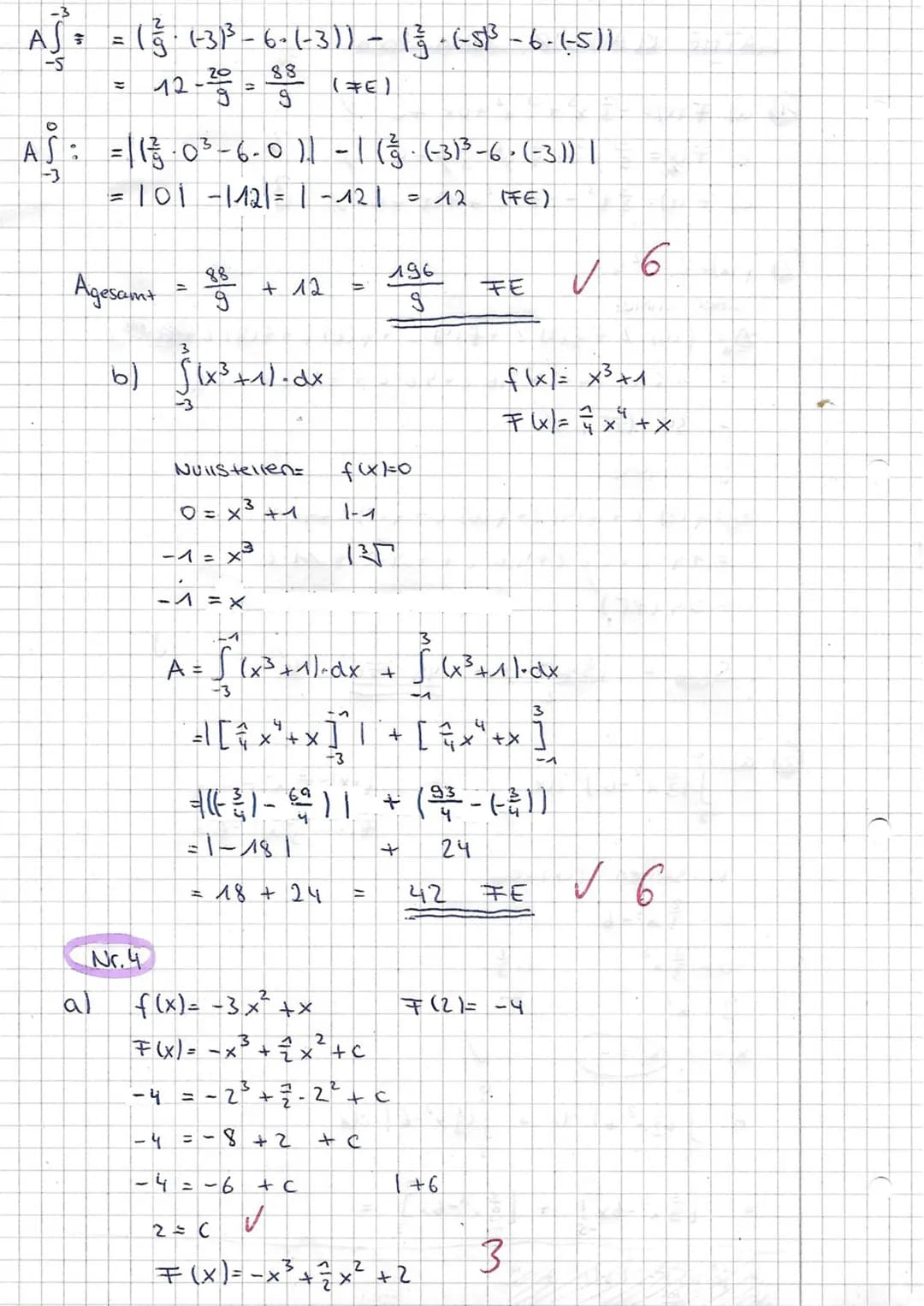 1. Matheklausur Q1
Aufgabe 1:
Bestimmen Sie die Stammfunktionen F für folgende Funktionen f!
a) f(x)=-x²+x+6 b) f(y)=2-y¹ +0,5y-
11
10
9
Auf