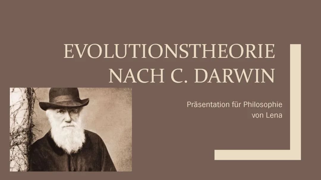 Evolutionstheorie Charles Darwin