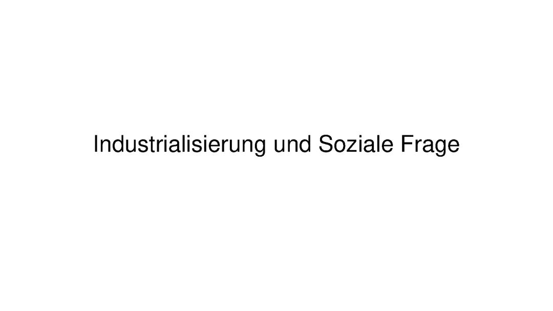 Die Soziale Frage im 19. Jahrhundert: Lösungsansätze und Reformen