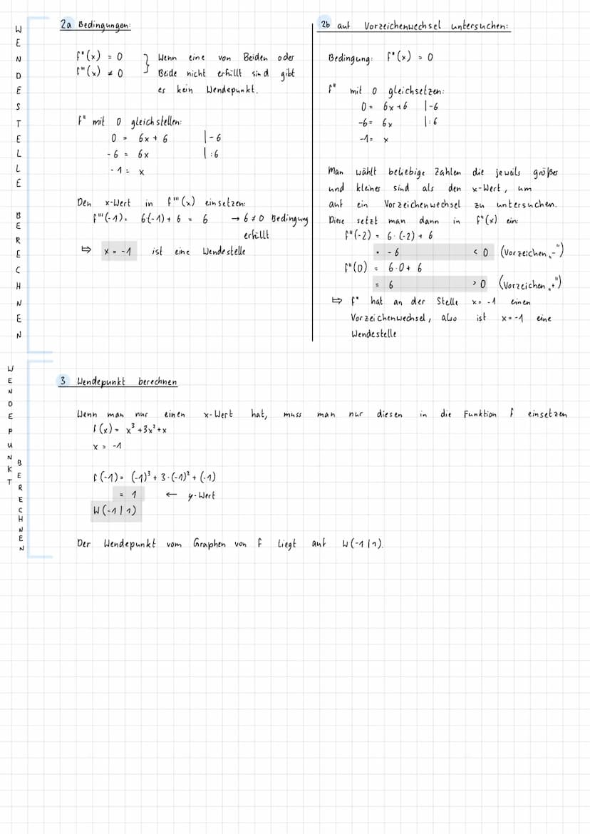VORBEREITUNG
Unter
dem Krümmungsverhalten. eines Graphen versteht man die Einteilung des Graphen in Links-
und Rechtskurven.
Vorgehensweise: