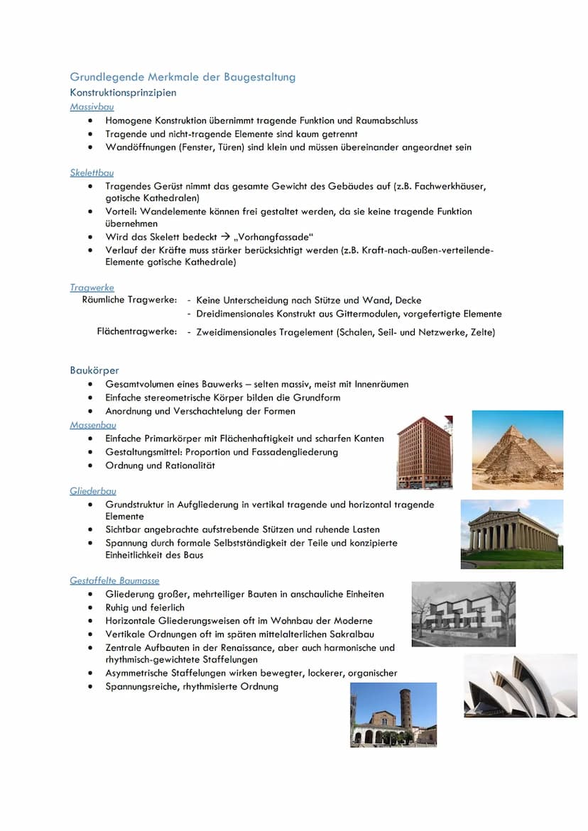 Kunst Q3
Inhalt
Q3.1 Ausdrucksmöglichkeiten von Architektur im Spannungsfeld von Weltverständnis und
künstlerischem Anspruch
Die Moderne
All